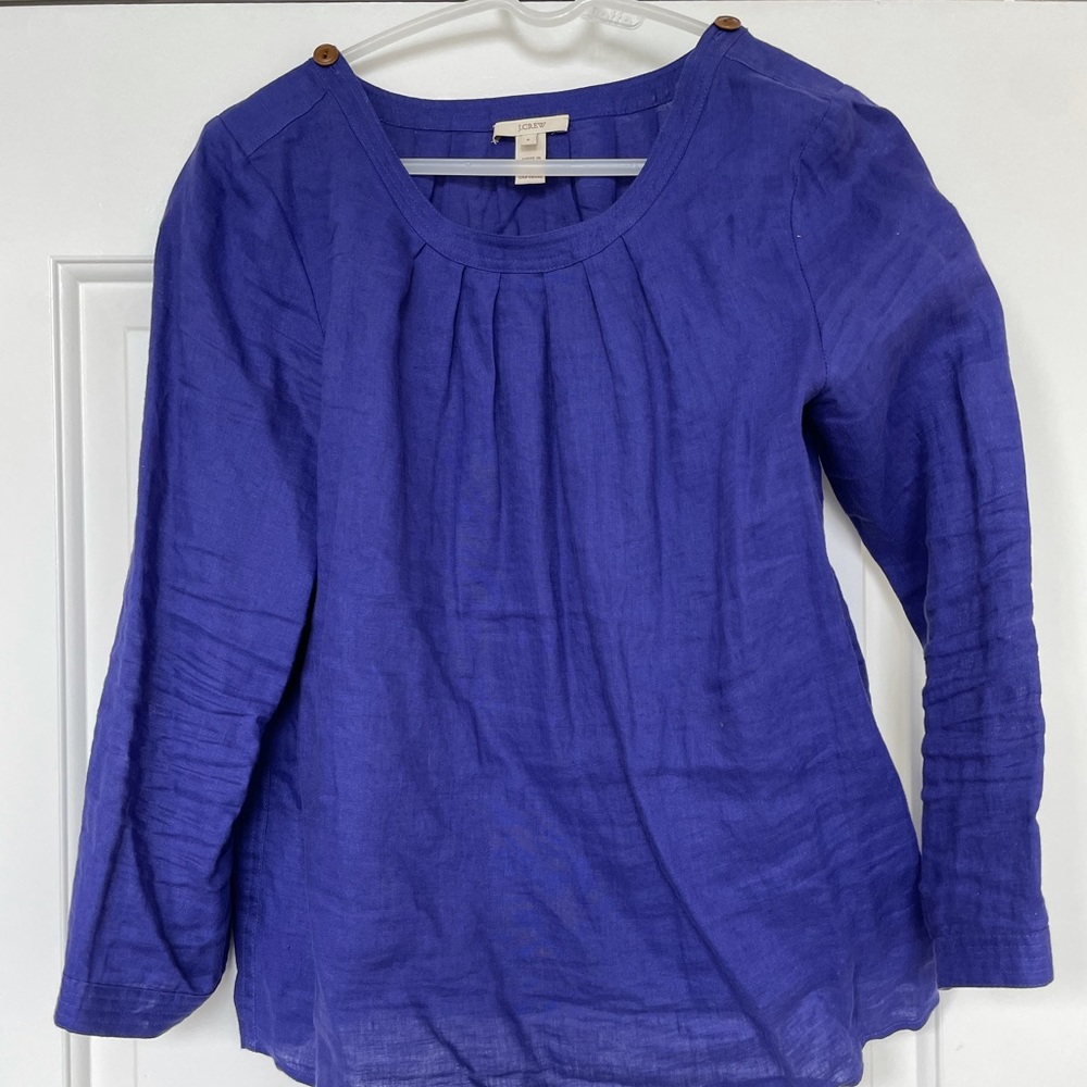 J. Crew Tessa Blouse. Purple. Size 4.